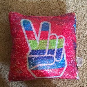 changing sequin pillow